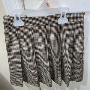 Zara houndstooth plaid pleated skirt for girls  size 9 (cm 134)